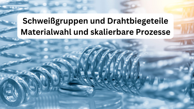 Schweissgruppen und Drahtbiegeteile in der Serienfertigung